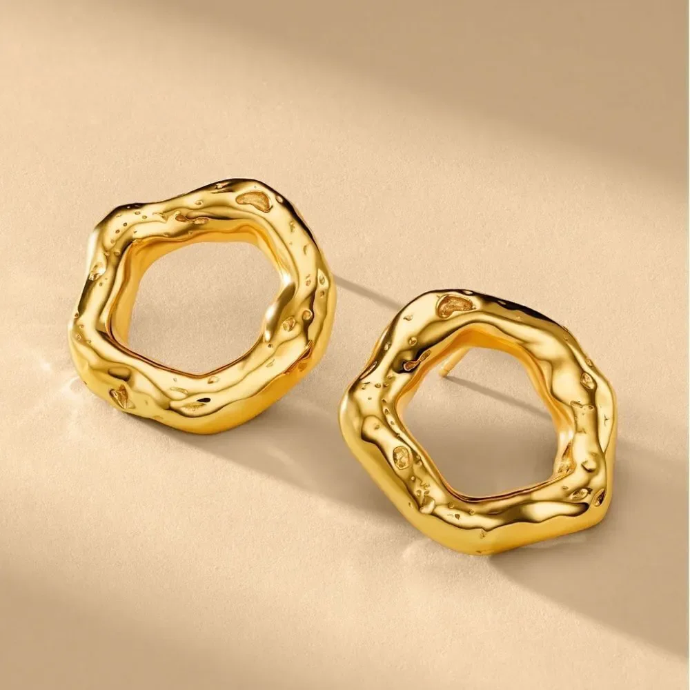 geo stud earrings #59